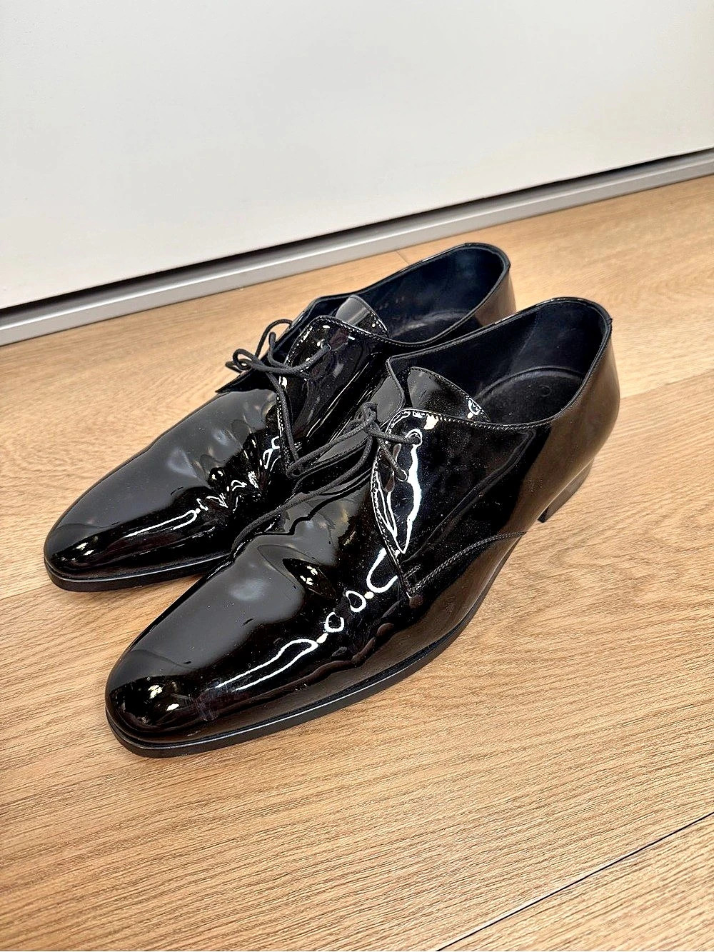 Saint Laurent Patent Leather Derby Shoes